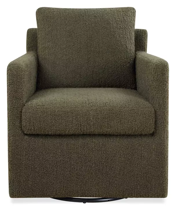 Oakley Kale Green Upholstered Swivel Glider Accent Chair