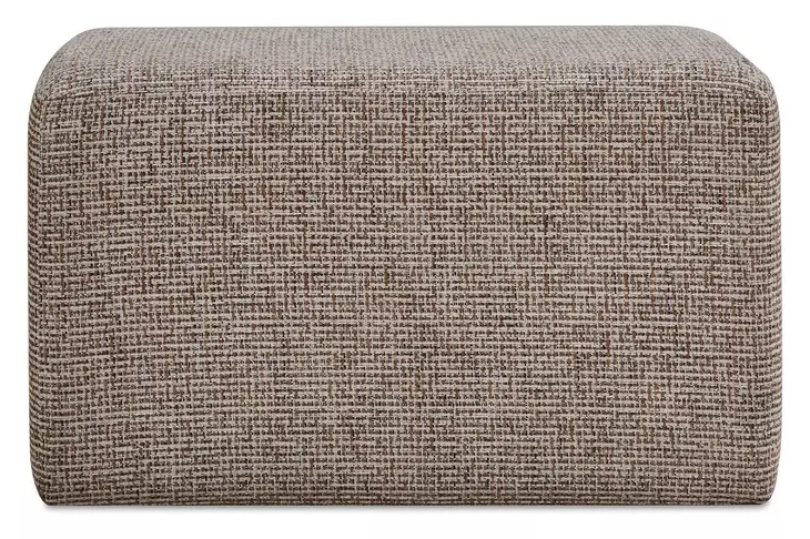 Fairmont Brown Upholstered Rectangular Ottoman