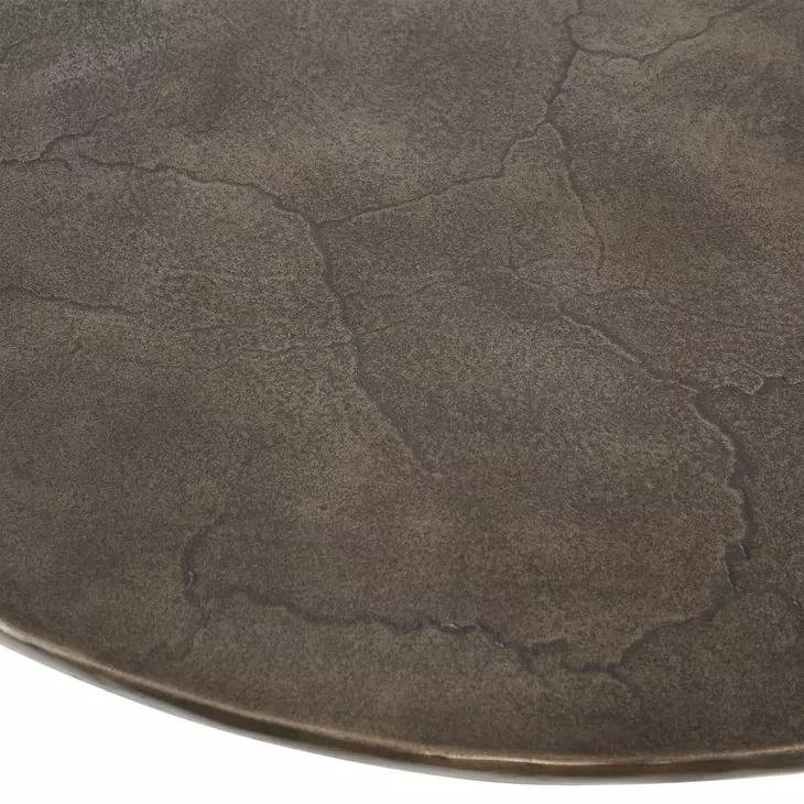 Madrone Dark Golden Bronze Outdoor 48" Round Bistro Table