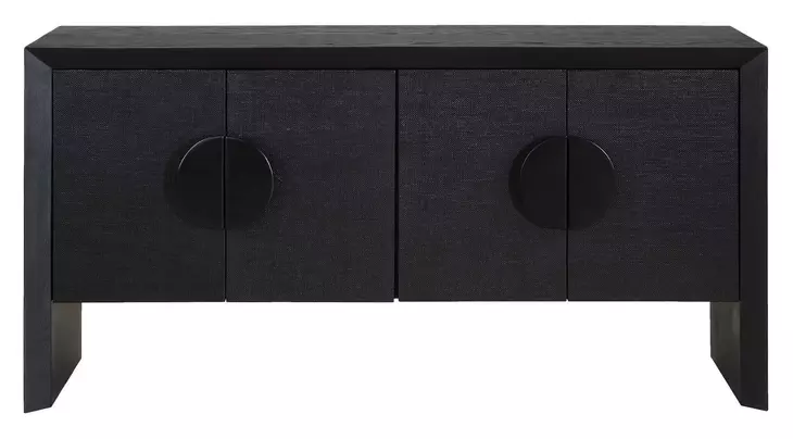 Arlington Black 4 Door Accent Cabinet