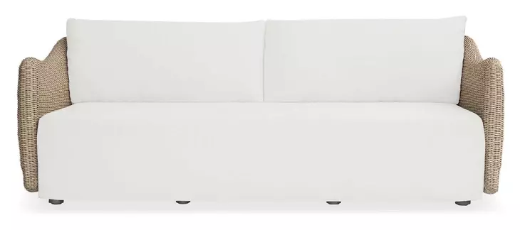 Kingsley Oyster White Outdoor 87" Sofa