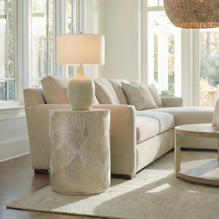 Hamilton Gold Round Accent Table