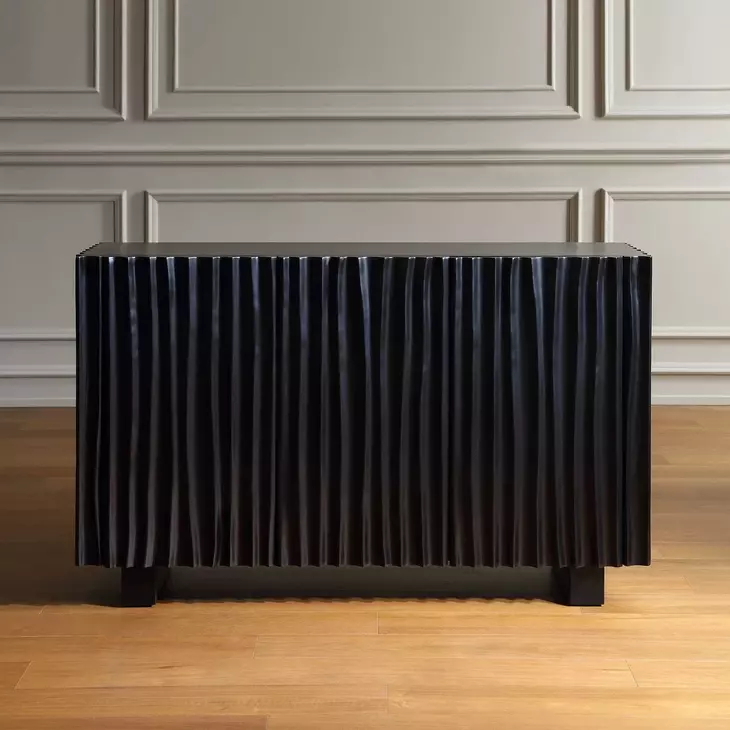Monterey Black 3 Door Accent Cabinet