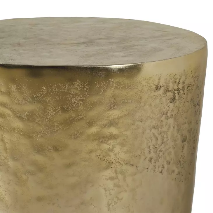 Prescott Antique Brass Oval Accent Table