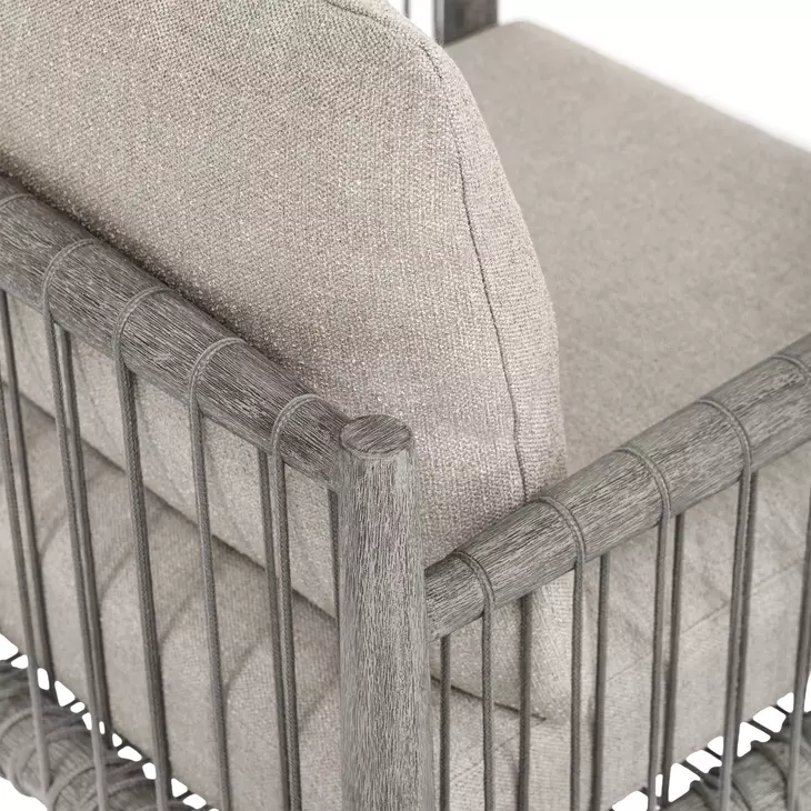 Borneo Dove Upholstered Outdoor Dining Chair