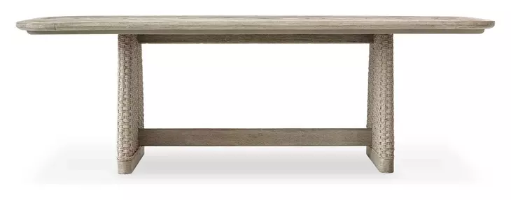 Carlisle Cerused Wheat Outdoor 92" Rectangular Dining Table