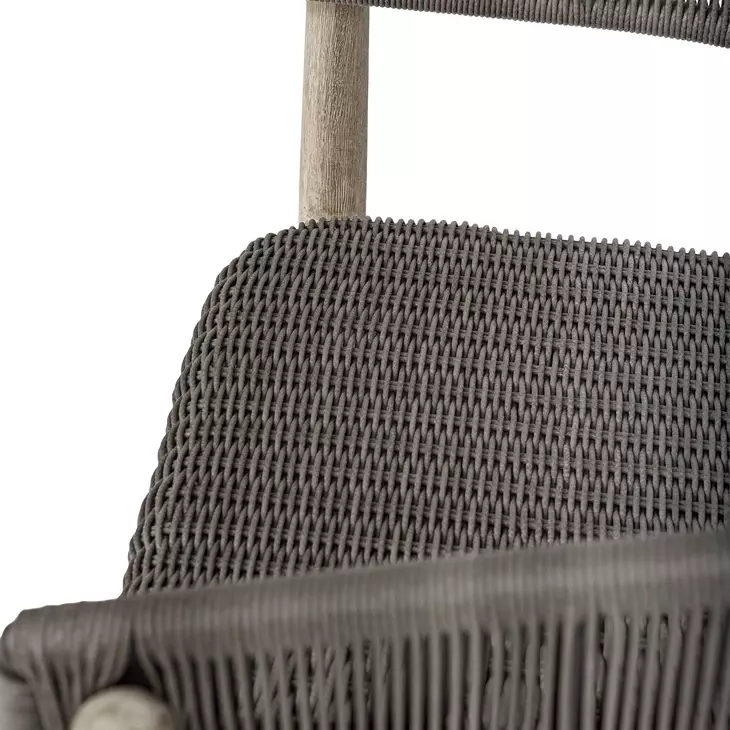 Belmont Java and Cerused Wheat Outdoor Counter Height Stool