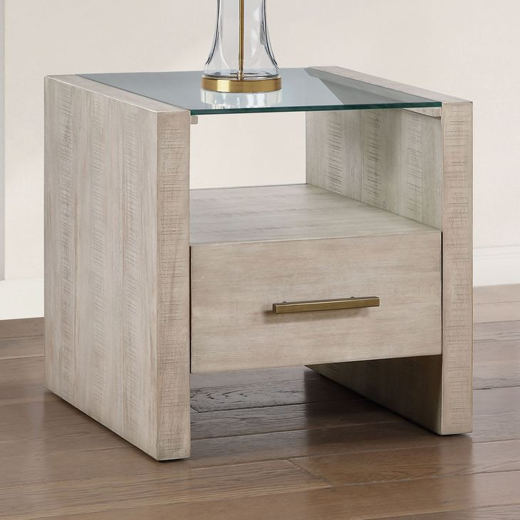 Garland Blonde Square End Table