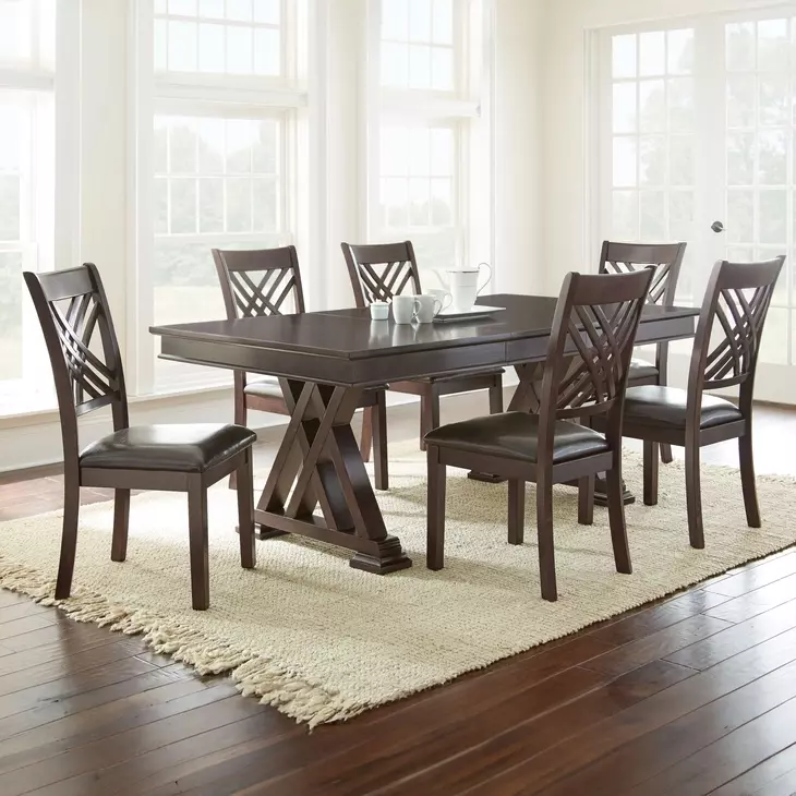 Adrian Brown 60" Extendable Rectangular Dining Table
