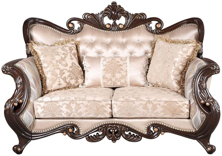 Constantine Beige 70" Loveseat