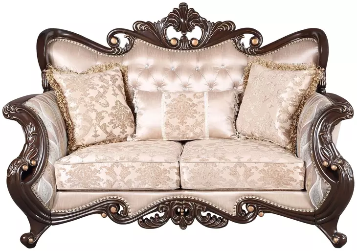 Constantine Beige 70" Loveseat