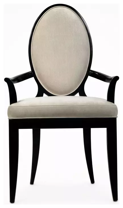 Boulevard Beige Upholstered Arm Chair Set of 2