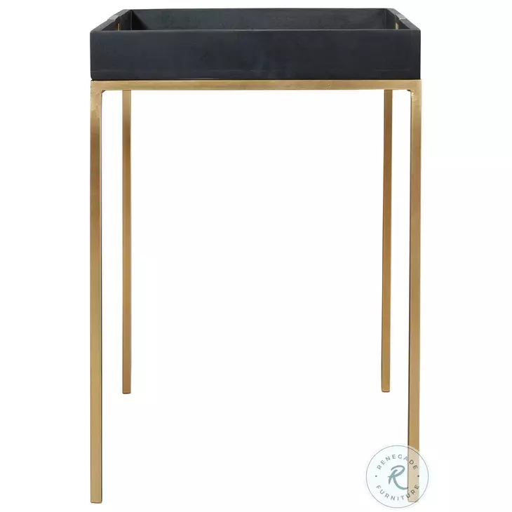 Special Reserve Black and Gold Accent Table From Hekman Furniture