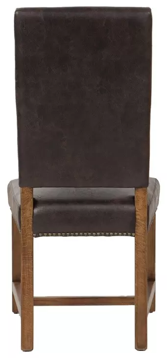 Dani Dark Brown Leather Dining Chair
