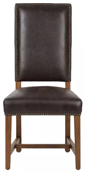 Dani Dark Brown Leather Dining Chair