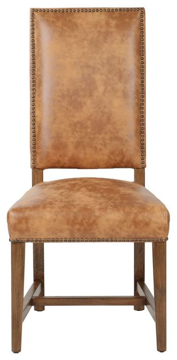 Dani Warm Brown Leather Dining Chair