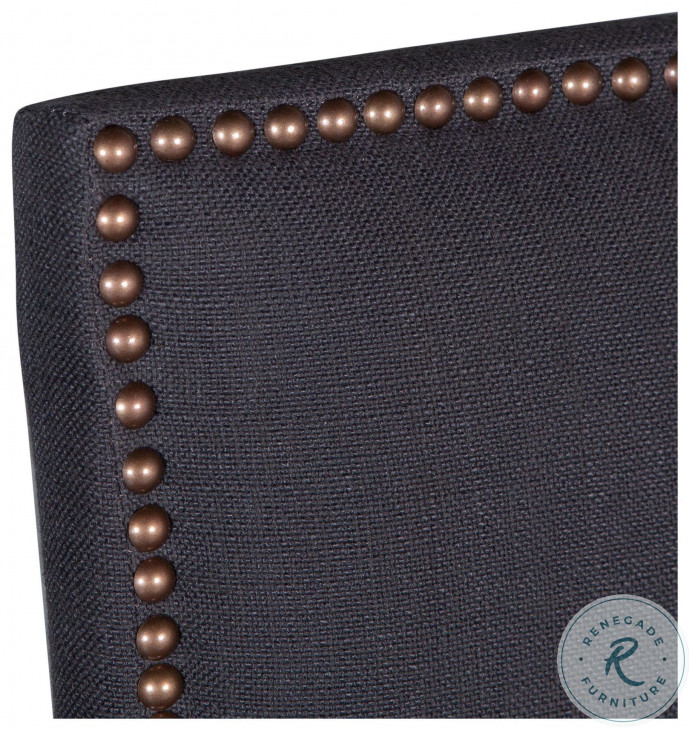 Dani Dark Gray High Back Formal Dining Chair Set Of 2 From World