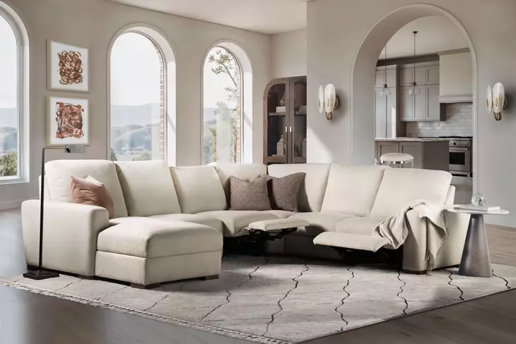 Modern Mood Dark Brown And White Round Accent Table