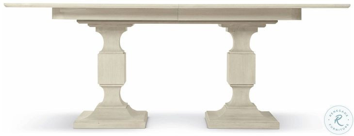 East Hampton Cerused Linen Rectangular Extendable Dining Room Set