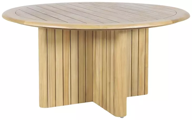 Sedona Natural 59" Round Outdoor Dining Table