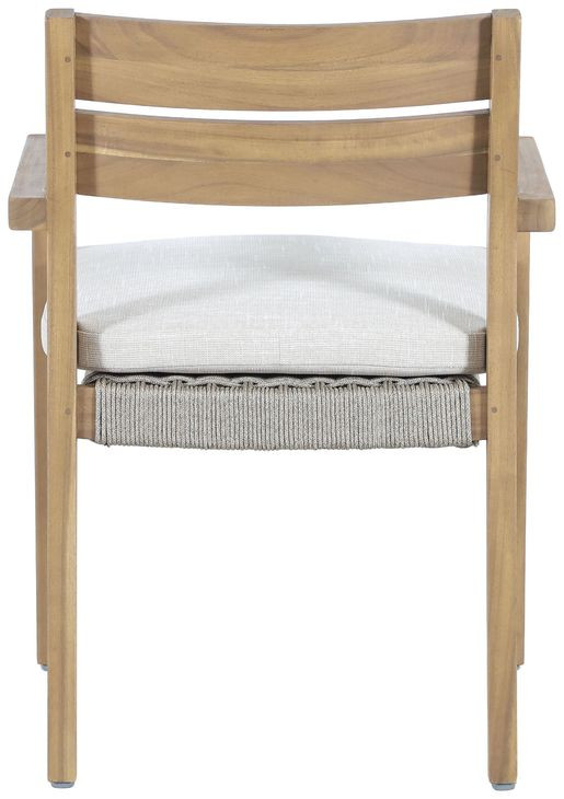 Arden White Upholstered Outdoor Dining Chair Set of 2