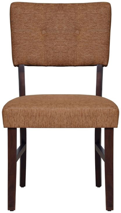 Tioga Brown Upholstered Dining Chair Set of 2