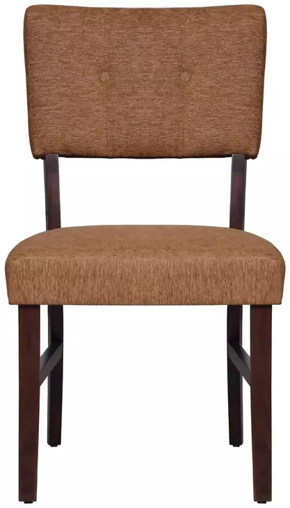 Tioga Brown Upholstered Dining Chair Set of 2