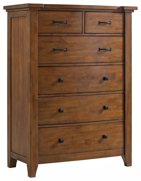 Joseph Chestnut Sleigh Storage Bedroom Set