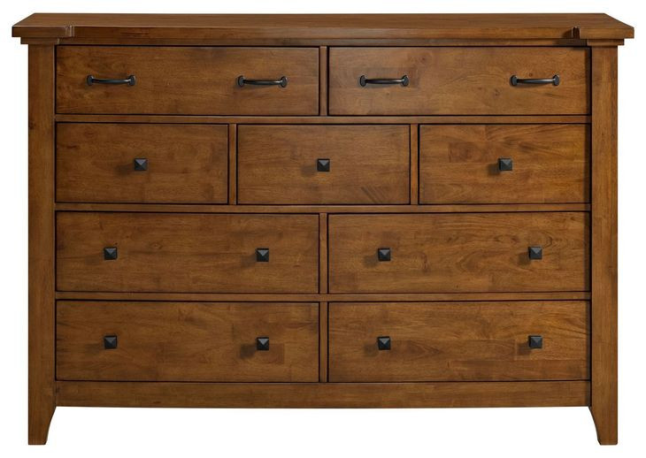 Joseph Chestnut 9 Drawer Dresser