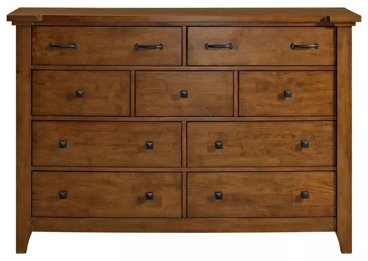Joseph Chestnut 9 Drawer Dresser
