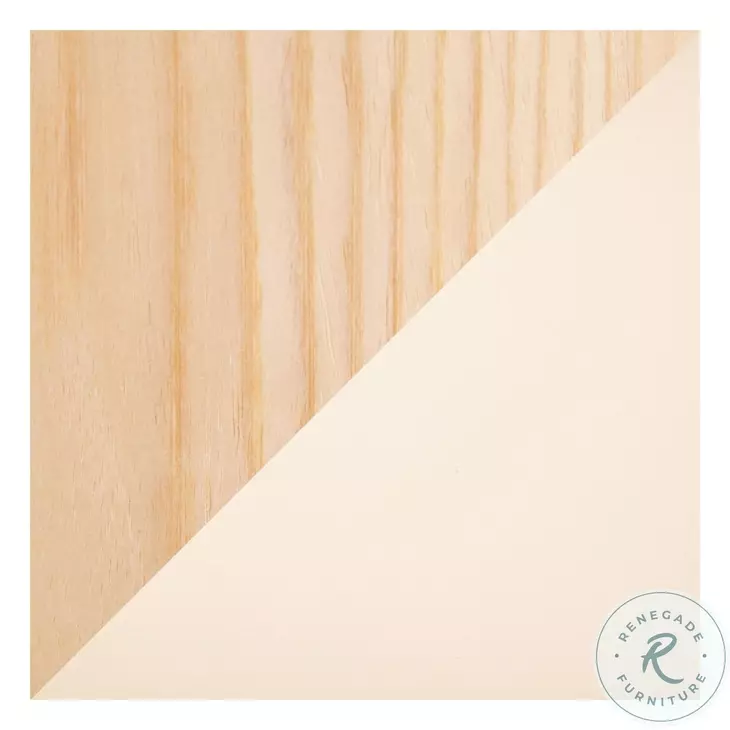 Gardenia Cream PU And Chrome With Natural Wood Swivel Counter Height Stool Set of 2