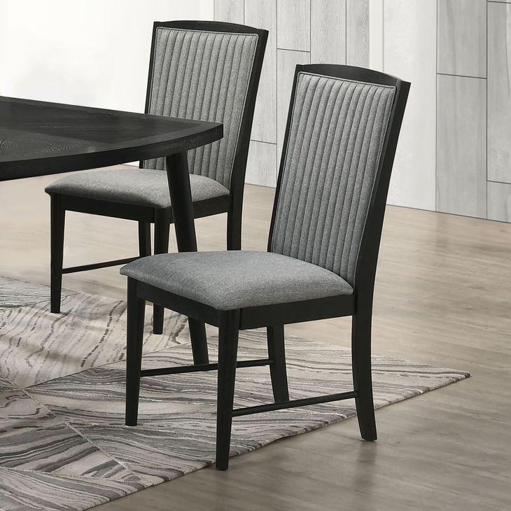 Skyline Gray Upholstered Dining Side Chair Set of 2