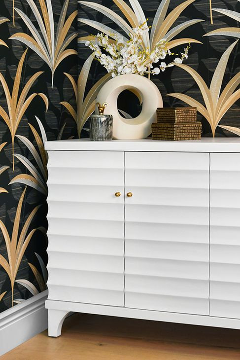 Gates Matte White Lacquer 4 Door Buffet