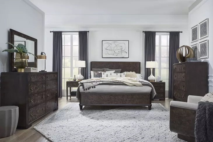 Timberlyn Espresso King Panel Bed