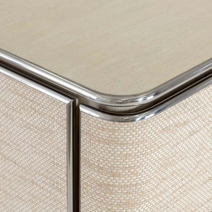 Corinne Beige 6 Drawer Dresser