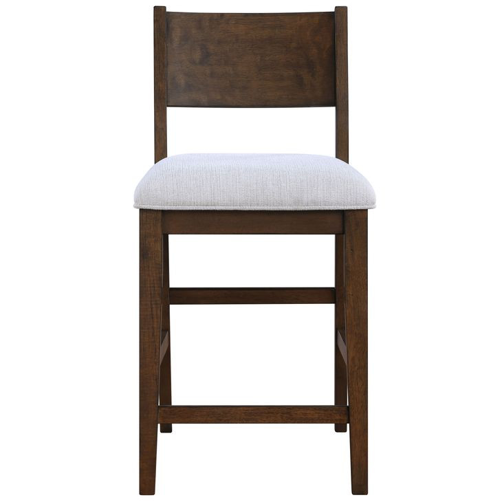 Canton White Wood Back Counter Height Chair Set of 2