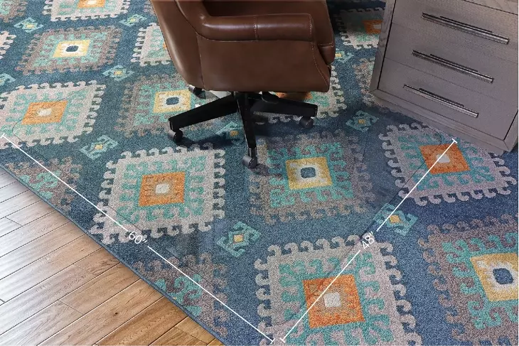 GCM-4860 Clear Glass 48" Chair Mat