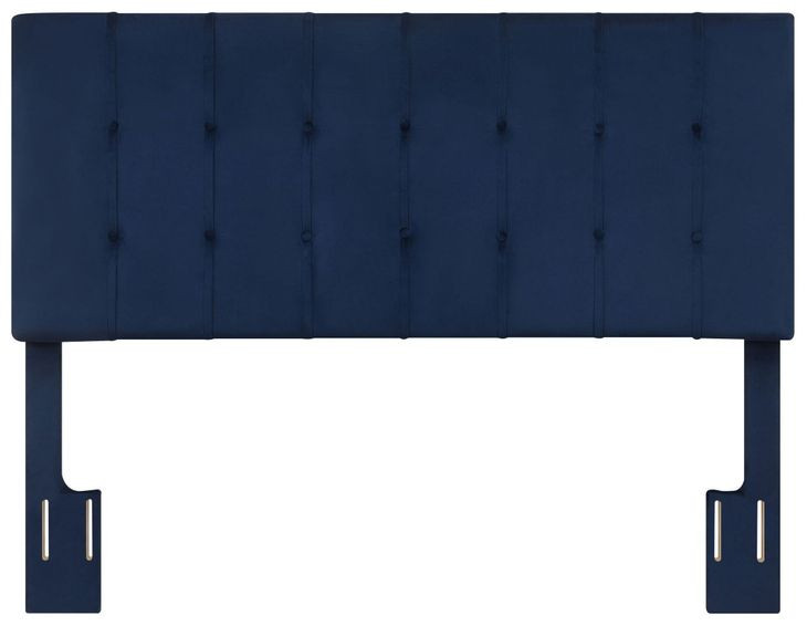 Regina Blue Upholstered Queen Headboard
