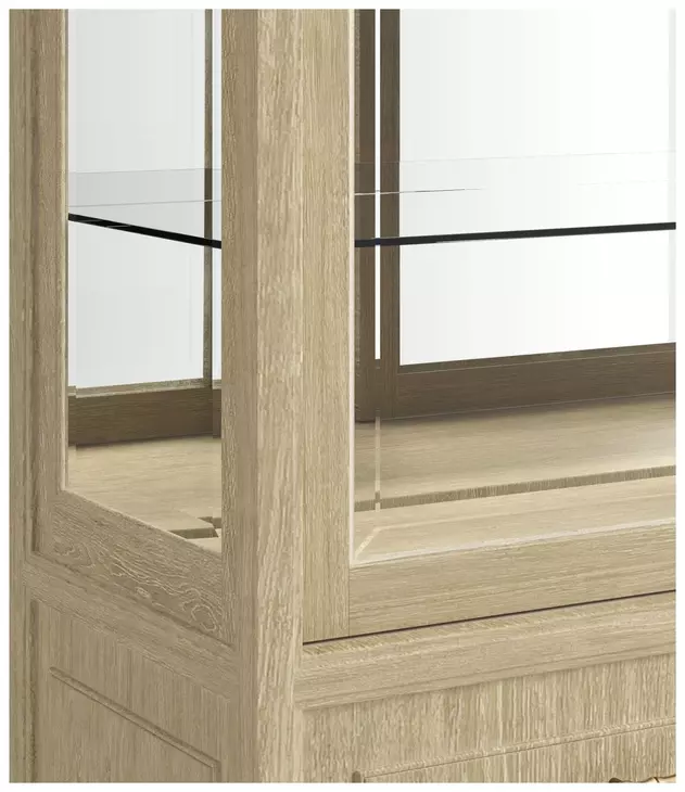 Eave Sundrenched 6 Drawer Oak China Cabinet