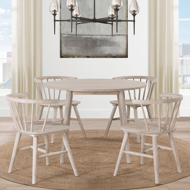 Willow Tan Round Dining Room Set
