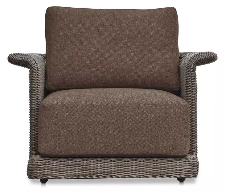 Meredith Brown Upholstered Outdoor Accent Chair