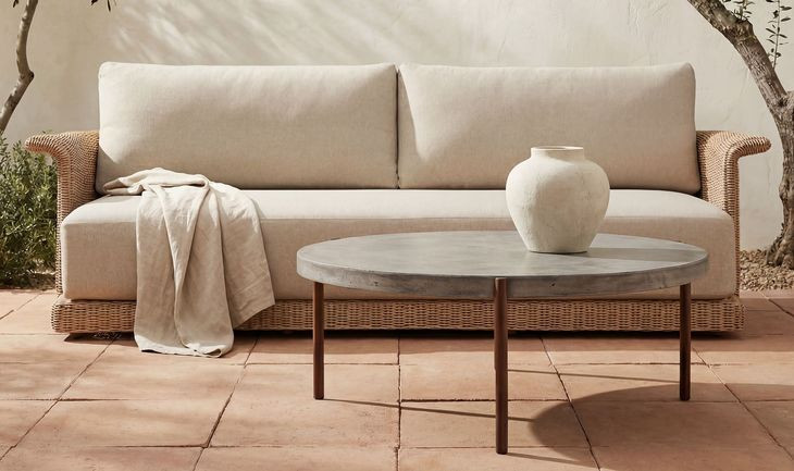 Meredith Beige Outdoor Living Room Set