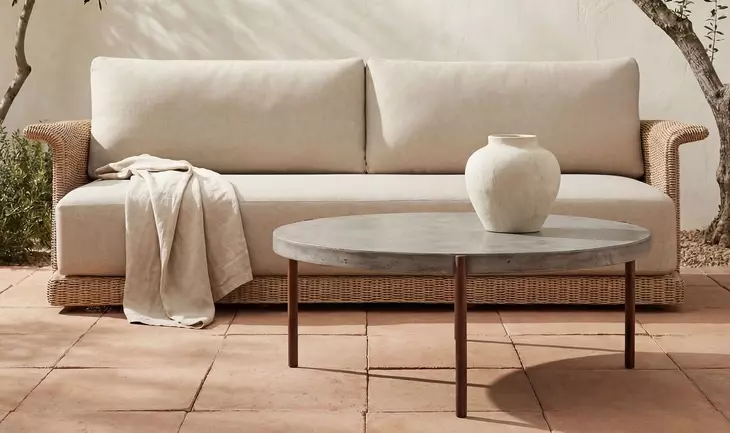 Meredith Beige Outdoor Living Room Set