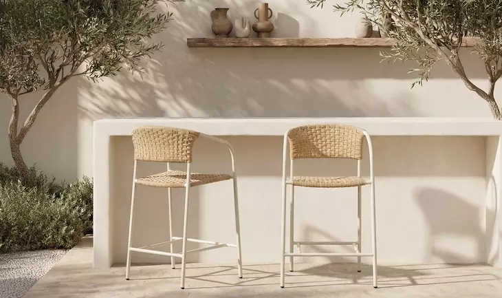 Zola Natural Outdoor Bar Stool