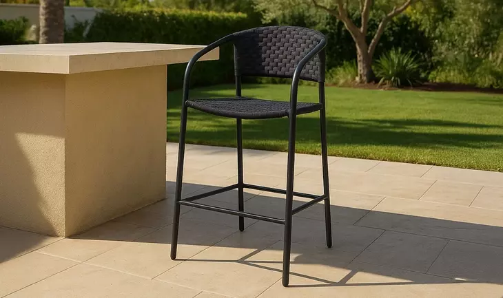Zola Dark Brown Outdoor Counter Height Chair