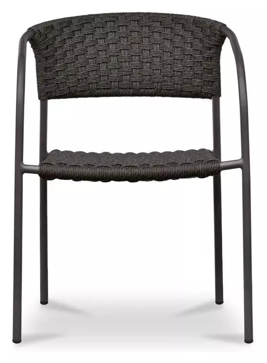 Zola Dark Brown Outdoor Dining Chair Set of 2
