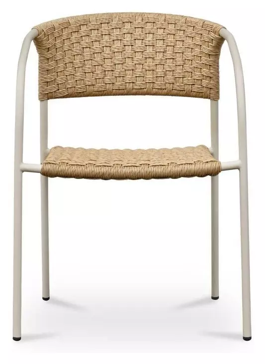 Zola Natural Outdoor Dining Chair Set of 2