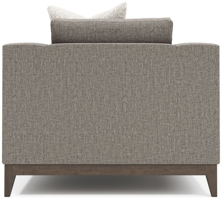 Noel Gray Upholstered Lounge Chair with Pillow