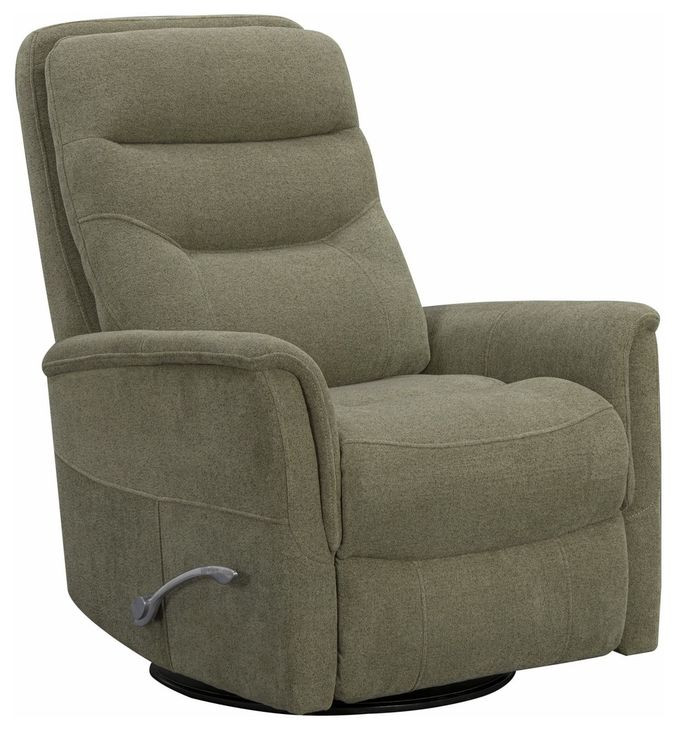 Gemini Snazzy Olive Manual Swivel Glider Recliner