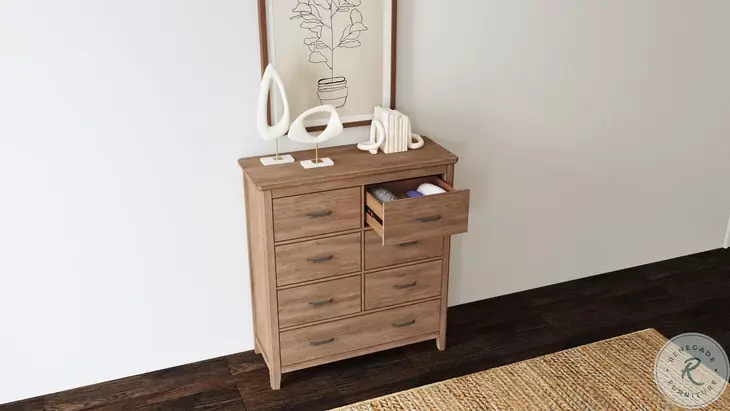 Geo Heights Butterscotch 7 Drawer Chest